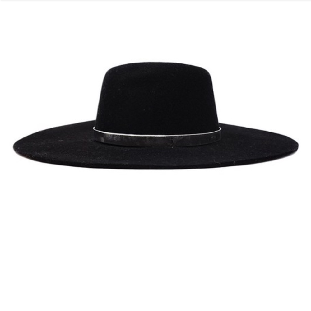 Black Wide Brim Hat